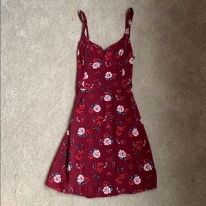 Hollister Red, Floral Dress